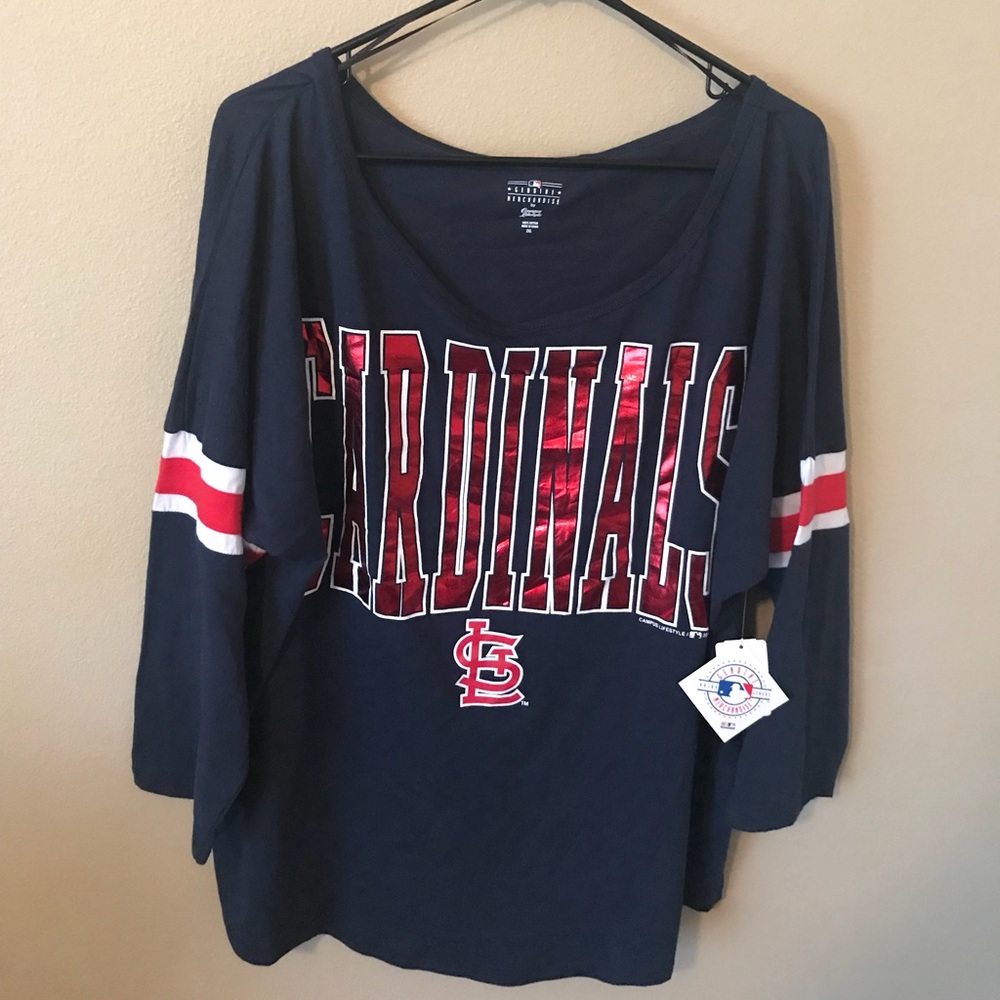 MLB St Louis Cardinals logo bat wing t-shirt